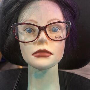 Roberto Steffani Red Tortoise Shell Glasses clear Lens ready to wear